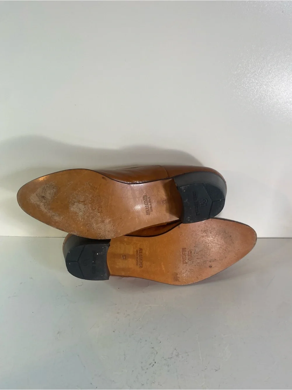 Vintage Carlo Morandi Genuine Eel Skin Lace Up Dress Shoes Italy Size 10.5